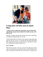 6 công thức chế biến món ăn Hạnh Phúc pps