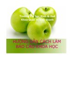 Hướng dẫn cách làm báo cáo khoa học