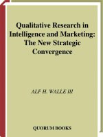 Qualitative Research in Intelligence and Marketing: The New Strategic Convergence phần 1 pdf