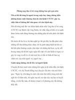 Phòng ung thư cổ tử cung không bao giờ quá sớm docx