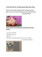 Cuối tuần làm túi vải đựng laptop dành tặng chàng ppt