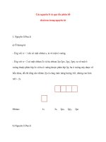 Các nguyên lí và quy tắc phân bố electron trong nguyên tử pot