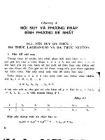 Phương pháp tính - Chương 4 pps