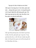 Ngủ giả: Kẻ thù vô hình của sức khỏe potx