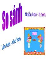 Giáo trình điện tử mầm non: Bé học so sánh pptx