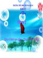 Giáo án điện tử tiểu học: Chu vi hình tam giác pdf