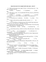 BỘ ĐỀ THI THỬ TỐT NGHIỆP THPT HÓA HỌC - ĐỀ SỐ 7 ppt