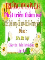 Giáo trình điện tử mầm non: Yêu Hà Nội pot