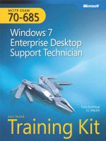 mcts training kit 70 - 685 Windows 7 Enterprise Desktop Support Technician phần 1 doc