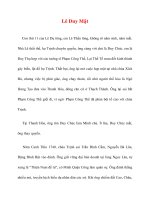 Danh nhân lịch sử: Lê Duy Mật docx