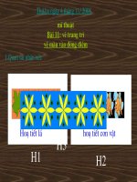 Giáo án điện tử tiểu học: Vẽ màu đường diềm potx