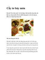 Cầy tơ bảy món pptx