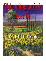 Giáo trình điện tử mầm non: Giọt nước ppsx