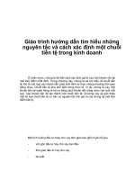 Giáo trình hướng dẫn tìm hiểu những nguyên tắc và cách xác định một chuỗi tiền tệ trong kinh doanh phần 1 doc