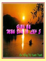 Giáo án điện tử tiểu học: Địa lý lớp 5 potx