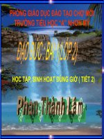 Giáo án điện tử tiểu học: Đạo đức lớp 2_2 docx