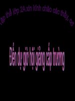 Giáo án điện tử tiểu học: Vốn từ về các môn học pdf