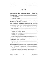 Báo cáo tổng hợp tại công ty cổ phần kiến trúc phục hưng – constrexim