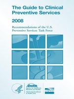 The Guide to Clinical Preventive Services 2008 - part 1 pot