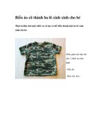 Biến áo cũ thành ba lô xinh xinh cho bé Thật kì diệu khi một chiếc áo cũ lại có ppsx