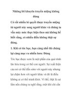 Những lời khuyên truyền miệng không đúng pps