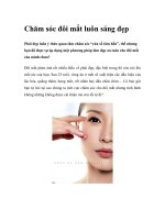 Chăm sóc đôi mắt luôn sáng đẹp ppsx