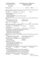 ĐỀ KIỂM TRA HỌC KỲ I - MÔN HOÁ HỌC 12 Mã đề thi 210 potx