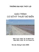 Giáo trình cơ sở kỹ thuật bờ biển - Chương 1 pdf