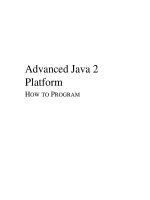 Advanced Java 2 Platform HOW TO PROGRAM phần 1 pptx