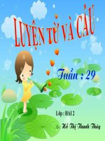 Giáo án điện tử tiểu học: Luyện từ và câu về cây ăn quả pot