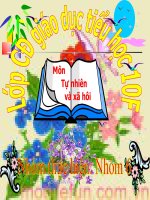 Giáo án điện tử tiểu học: Tự nhiên xã hội lớp 2 doc