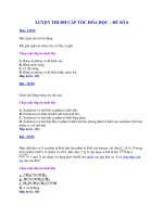 LUYỆN THI ĐH CẤP TỐC HÓA HỌC – ĐỀ SỐ 6 ppt