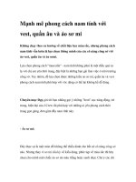 Mạnh mẽ phong cách nam tính với vest, quần âu và áo sơ mi ppt