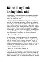 Để bé đi ngủ mà không khóc nhè docx