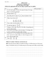 ÔN TẬP TOÁN TUẦN 4 lớp 5