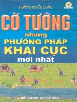 Cờ tướng – Những phương pháp khai cục mới nhất part 1 pptx
