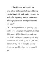 Uống bia chai hại hơn bia hơi docx