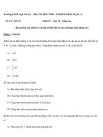 CÂU HỎI TRẮC NGHIỆM NÂNG CAO Trường THPT Ngô Gia Tự Tổ LÝ – KTCN ppsx