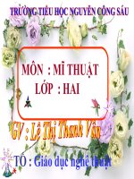 Giáo án điện tử tiểu học: Bàn chân kỳ diệu pdf