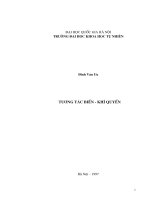 Tương tác biển khí quyển ( Đinh Văn Ưu ) - Chương 1 potx