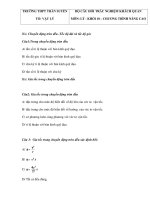CÂU HỎI TRẮC NGHIỆM NÂNG CAO - VẬT LÝ - TRƯỜNG THPT TRẦN SUYỀN potx