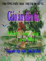 Giáo án điện tử tiểu học: học vần on, an ppt