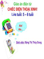 Giáo trình điện tử mầm non: Điện thoại di động của bé potx