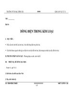 Bài 36 : DÒNG ĐIỆN TRONG KIM LOẠI pptx