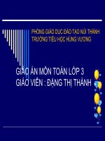 Giáo án điện tử tiểu học: Toán lớp 3 ppt