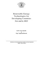 Renewable energy technologies for developing countries phần 1 pdf
