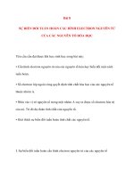 Bài 8 SỰ BIẾN ĐỔI TUẦN HOÀN CẤU HÌNH ELECTRON NGUYÊN TỬ CỦA CÁC NGUYÊN TỐ HÓA HỌC pdf