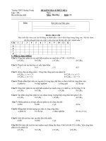 ĐỀ KIỂM TRA 45 PHÚT ĐỀ 4 pps