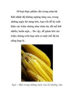 10 loại thực phẩm cần trong mùa hè pot