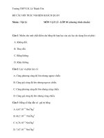 CÂU HỎI TRẮC NGHIỆM Trường THPT DL Lê Thánh Tôn ppsx